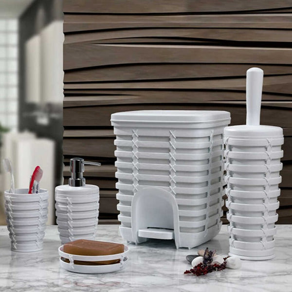 PALM WHITE BATHROOM SET